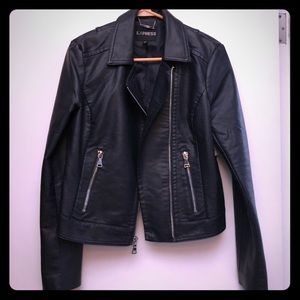 Express navy moto jacket - medium